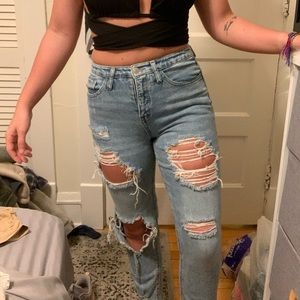 Wild fable light washed mom jeans